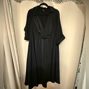 Torrid Black Dress 3/4 Sleeves Size 3XL
